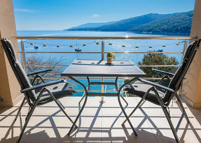 Above Promenade W Terrace & Parking Rabac